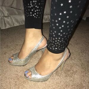 Elegant Silver High Heels